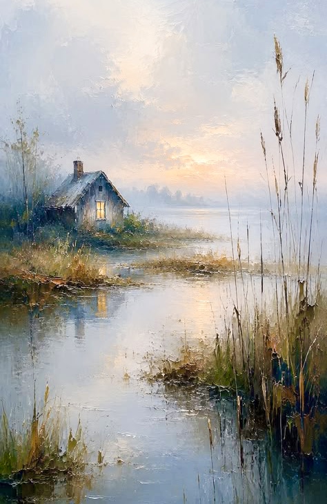 Мастер-класс «Тихий вечер» масло