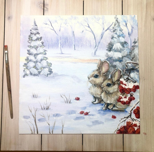 Видеоурок «Зайчики». Масло